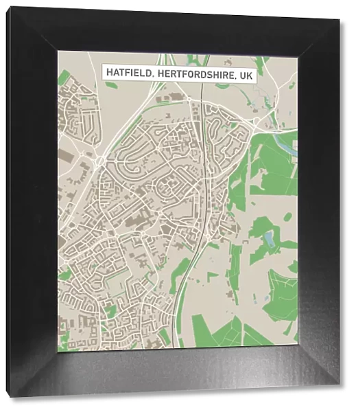 Hatfield Hertfordshire UK City Street Map