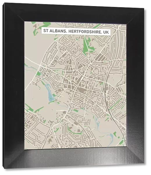 St Albans Hertfordshire UK City Street Map