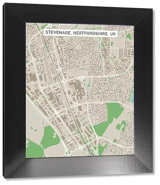 Stevenage Hertfordshire UK City Street Map