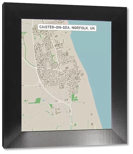 Caister-on-Sea Norfolk UK City Street Map