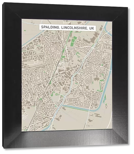 Spalding Lincolnshire UK City Street Map