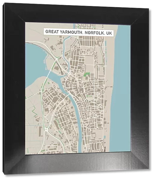 Great Yarmouth Norfolk UK City Street Map