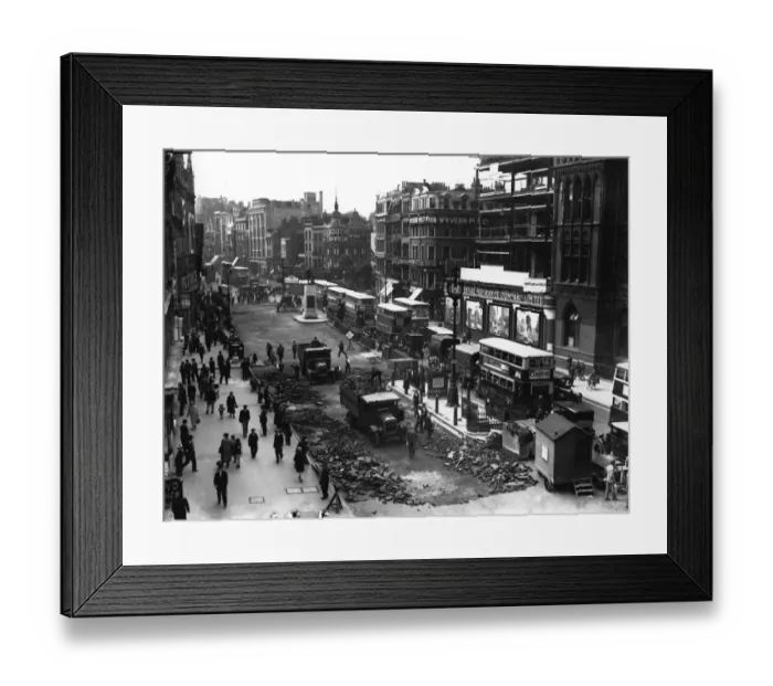 Framed Print : Holborn Roadworks Framed Print : Holborn Roadworks