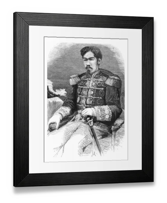 Framed Print : Emperor Mutsuhito Mikado Meiji Japan Portrait 1875 Framed Print : Emperor Mutsuhito Mikado Meiji Japan Portrait 1875