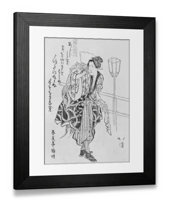 Framed Print : Antique Japanese Illustration: Woman by Hokkei Framed Print : Antique Japanese Illustration: Woman by Hokkei