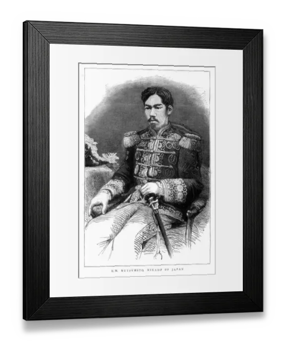 Framed Print : Emperor Meiji, Mikado of Japan Framed Print : Emperor Meiji, Mikado of Japan