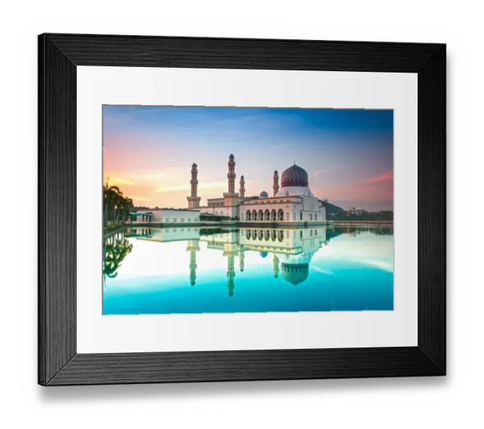Framed Print : Reflection | City Floating Mosque Framed Print : Reflection | City Floating Mosque