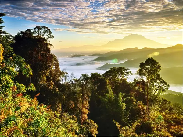 Mount Kinabalu view from Kota Kinabalu
