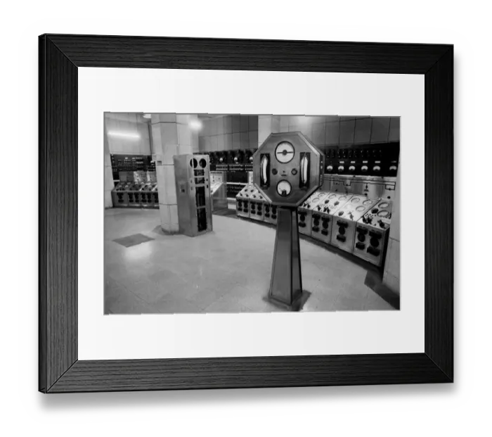 Framed Print : Battersea Power Station Control Room Framed Print : Battersea Power Station Control Room