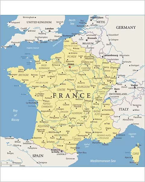Map of France - Vector