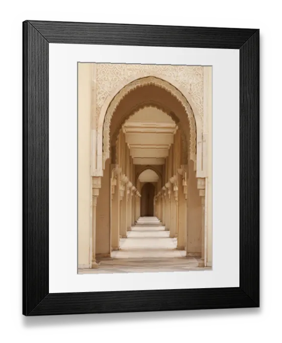 Framed Print : Casablanca, Morocco: Intricate exterior marble and mosaic stone archway outside of Hassan II Mosque in Casablanca, Morocco Framed Print : Casablanca, Morocco: Intricate exterior marble and mosaic stone archway outside of Hassan II Mosque in Casablanca, Morocco