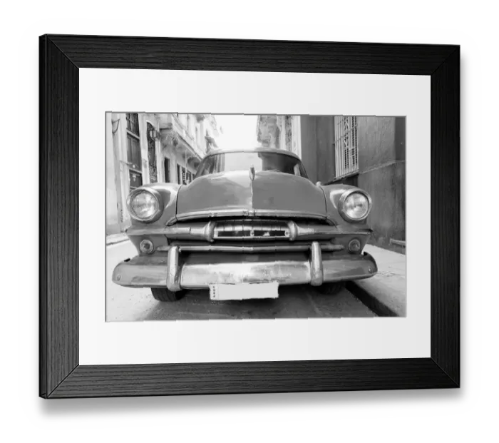 Framed Print : Old american car on beautiful street of Havana, Cuba Framed Print : Old american car on beautiful street of Havana, Cuba