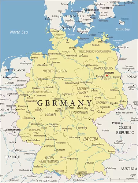 Map of Germany - Vector