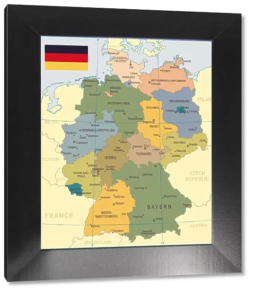 Germany Map - illustration