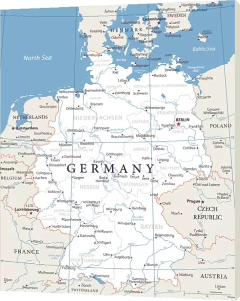 Map of Germany - Vector