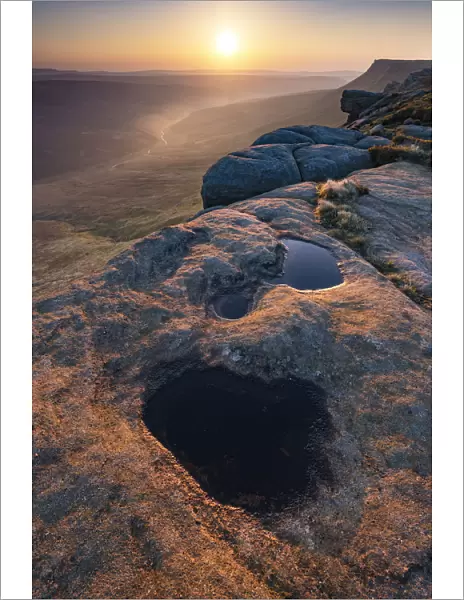 The North Face of Kinder Scout. English Peak District. UK