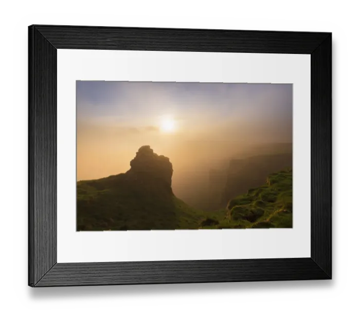 Framed Print : Winnats Pass rocks sunrise, English Peak District. UK Framed Print : Winnats Pass rocks sunrise, English Peak District. UK