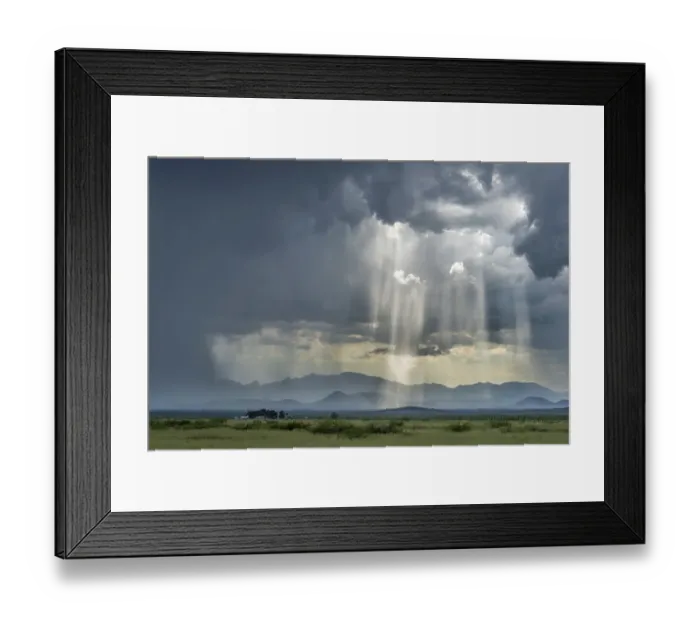 Framed Print : Monsoon over south Arizona, USA