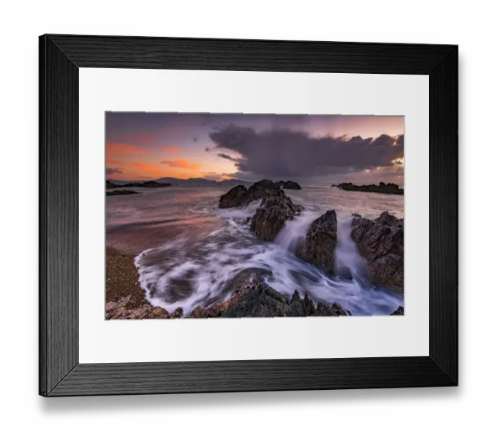 Framed Print : Llanddwyn Island rocks and sea, Anglesey, Wales, UK Framed Print : Llanddwyn Island rocks and sea, Anglesey, Wales, UK