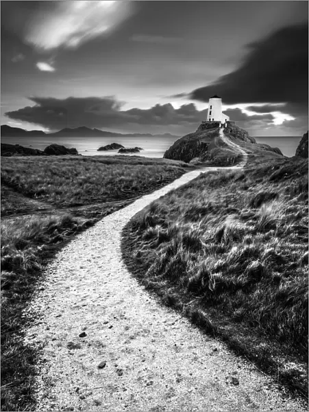 Llanddwyn Island Lighthouse, Anglesey, Wales, UK