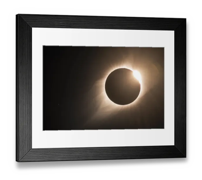 Framed Print : The Diamond Ring and the End of Totality Framed Print : The Diamond Ring and the End of Totality