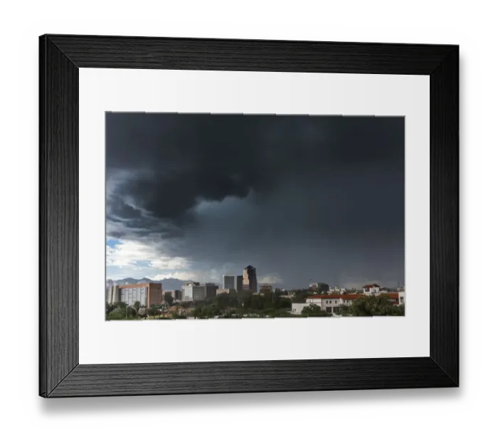 Framed Print : Storm over Tucson, south Arizona Framed Print : Storm over Tucson, south Arizona