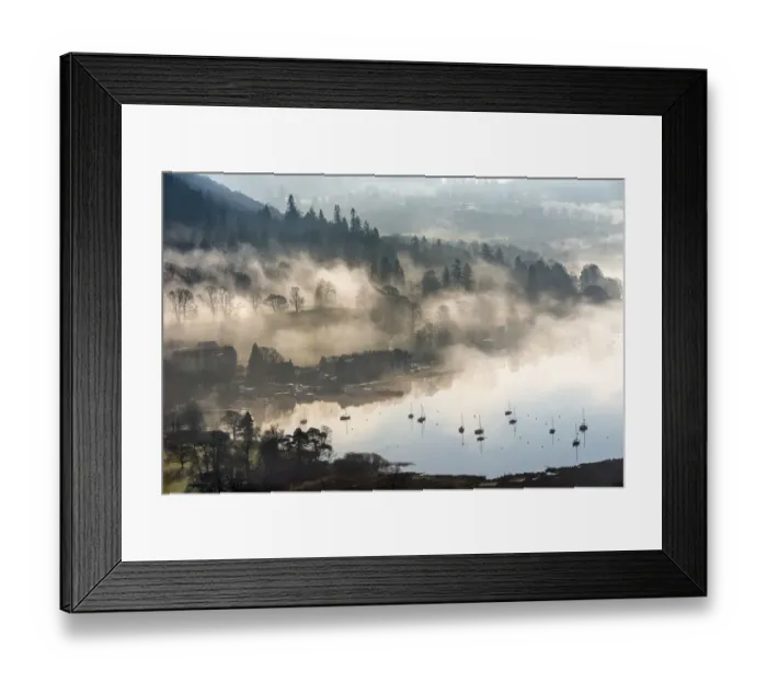 Framed Print : Windermere sunrise landscape. Cumbria. UK Framed Print : Windermere sunrise landscape. Cumbria. UK