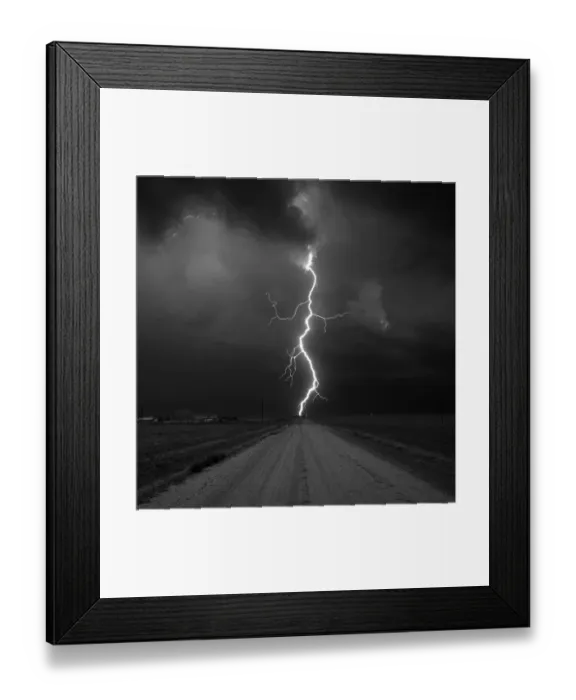 Framed Print : Lightning strike, Kansas Framed Print : Lightning strike, Kansas