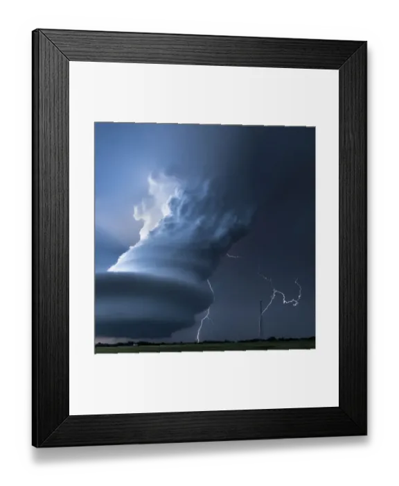 Framed Print : Double Lightning Bolts, Nebraska USA Framed Print : Double Lightning Bolts, Nebraska USA