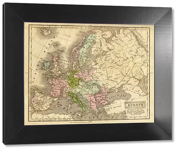 europe map 1829