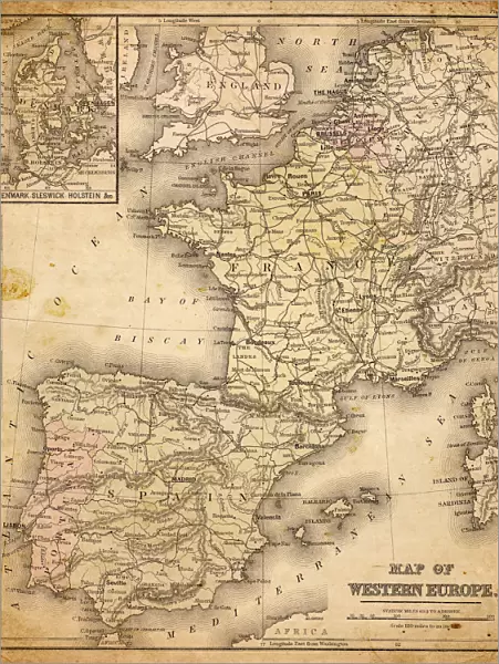 western europe map 1883
