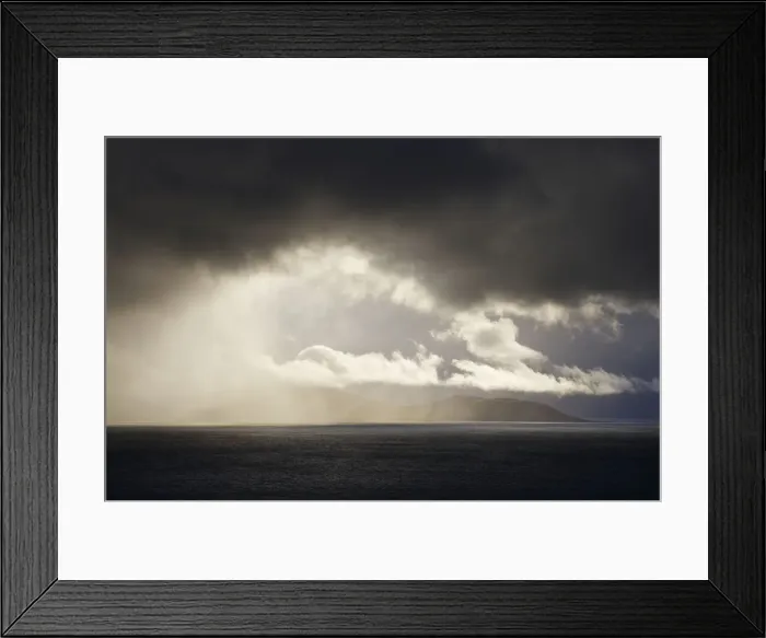Framed Print : Stormy skies