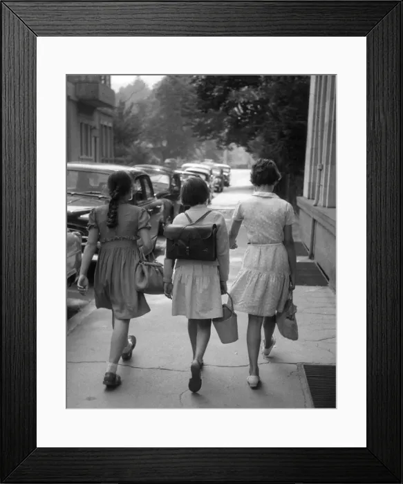 Framed Print : German Schoolgirls Framed Print : German Schoolgirls