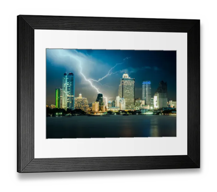 Framed Print : Hard lightening Framed Print : Hard lightening