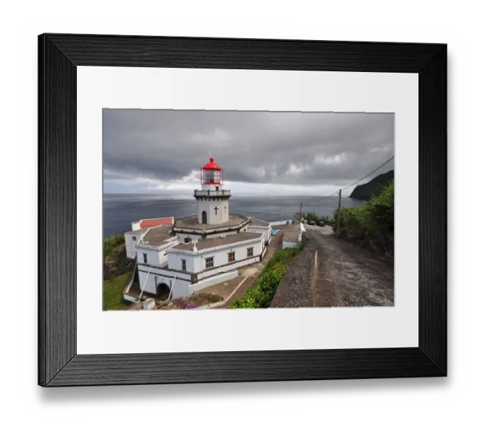Framed Print : Lighthouse of Ponta do Arnel, São Miguel, Azores Framed Print : Lighthouse of Ponta do Arnel, São Miguel, Azores
