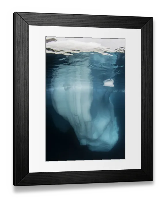 Framed Print : Under an iceberg Framed Print : Under an iceberg