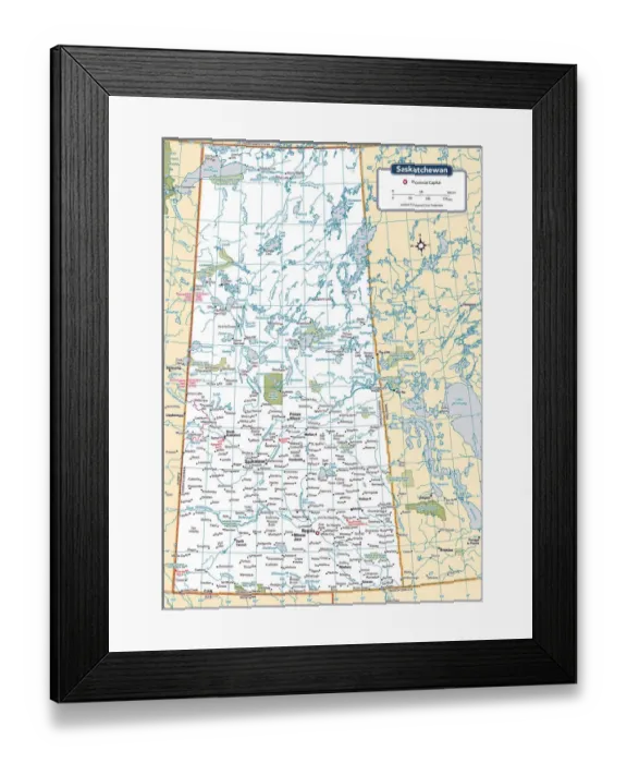 Framed Print : Reference Maps Framed Print : Reference Maps