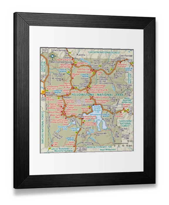Framed Print : Yellowstone National Park