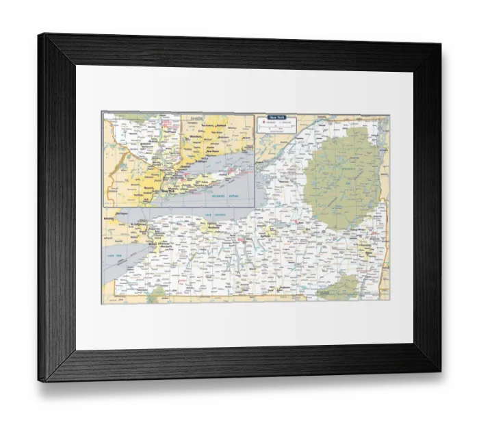 Framed Print : Reference Maps