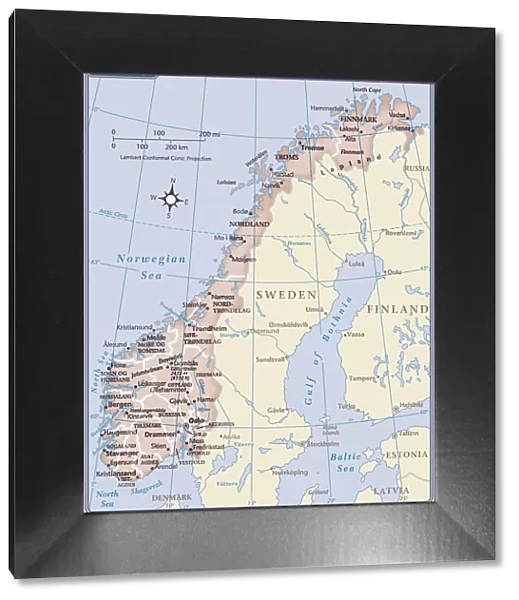 Norway country map
