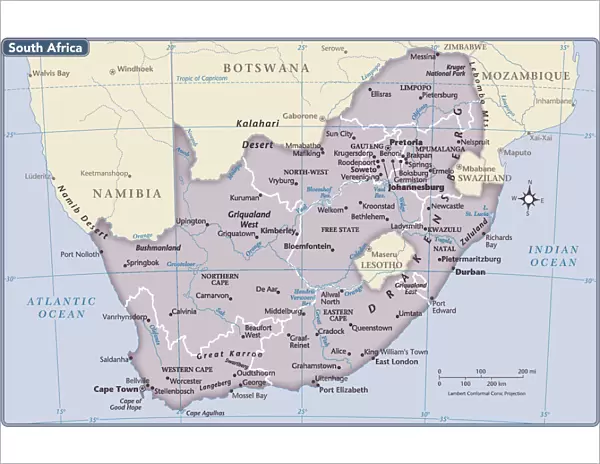South Africa country map