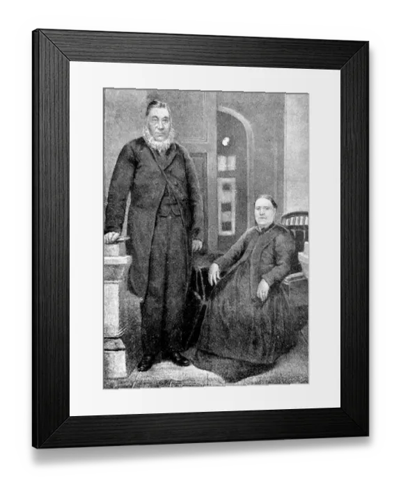 Framed Print : Paul KrAOEger and his wife Framed Print : Paul KrAOEger and his wife