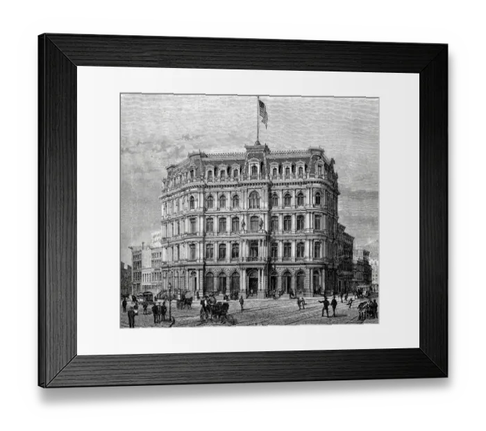 Framed Print : New York state newspaper building Framed Print : New York state newspaper building