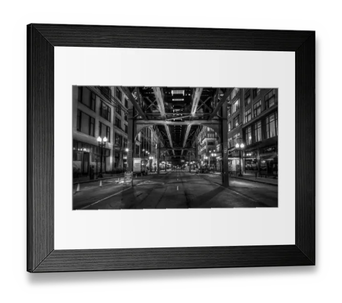 Framed Print : Under the El Framed Print : Under the El