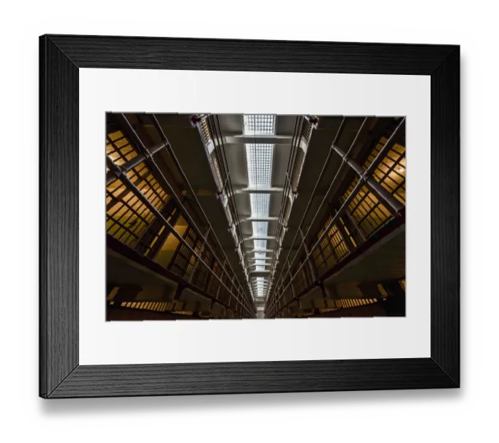 Framed Print : Prison Cells Framed Print : Prison Cells