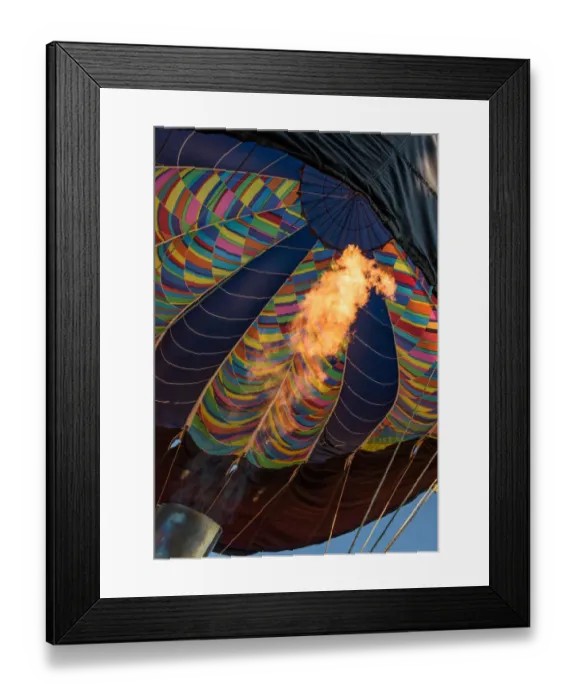 Framed Print : Firing the Balloon Framed Print : Firing the Balloon