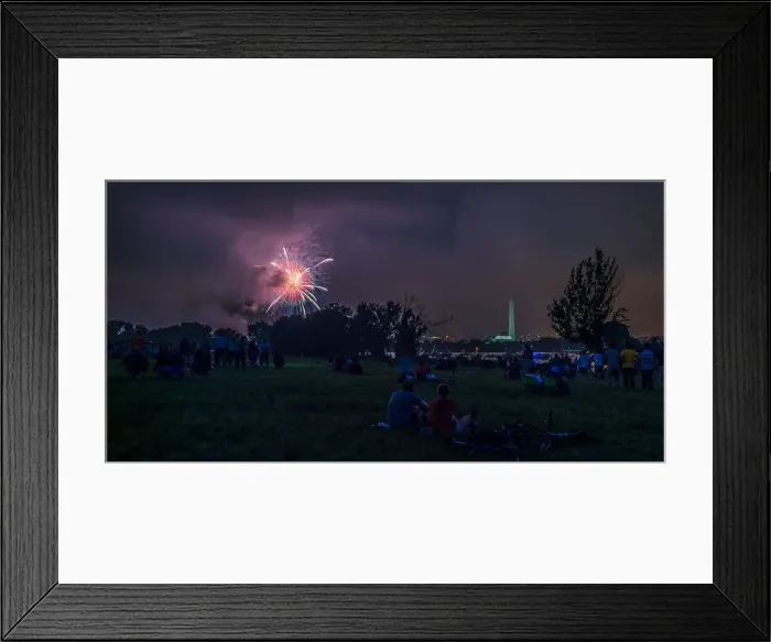 Framed Print : A Moody 4th of July in Washington, DC Framed Print : A Moody 4th of July in Washington, DC