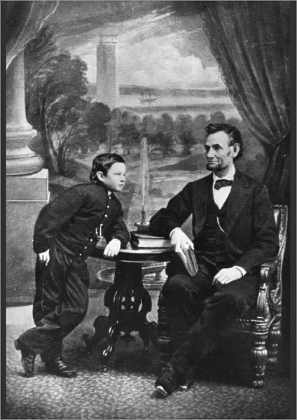 Abraham Lincoln with his son Thomas