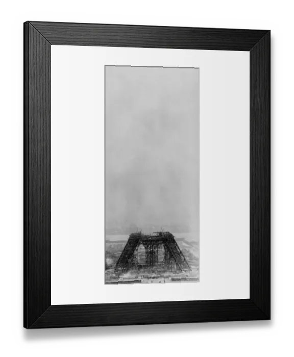 Framed Print : Eiffel Construction 3 Framed Print : Eiffel Construction 3