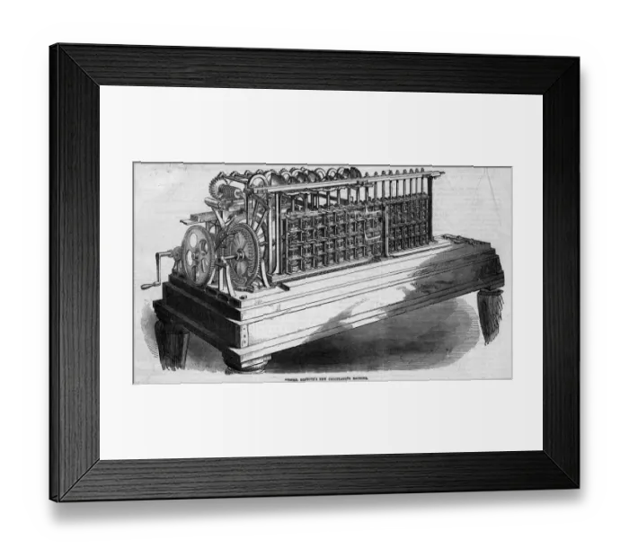 Framed Print : Tabulating Machine Framed Print : Tabulating Machine